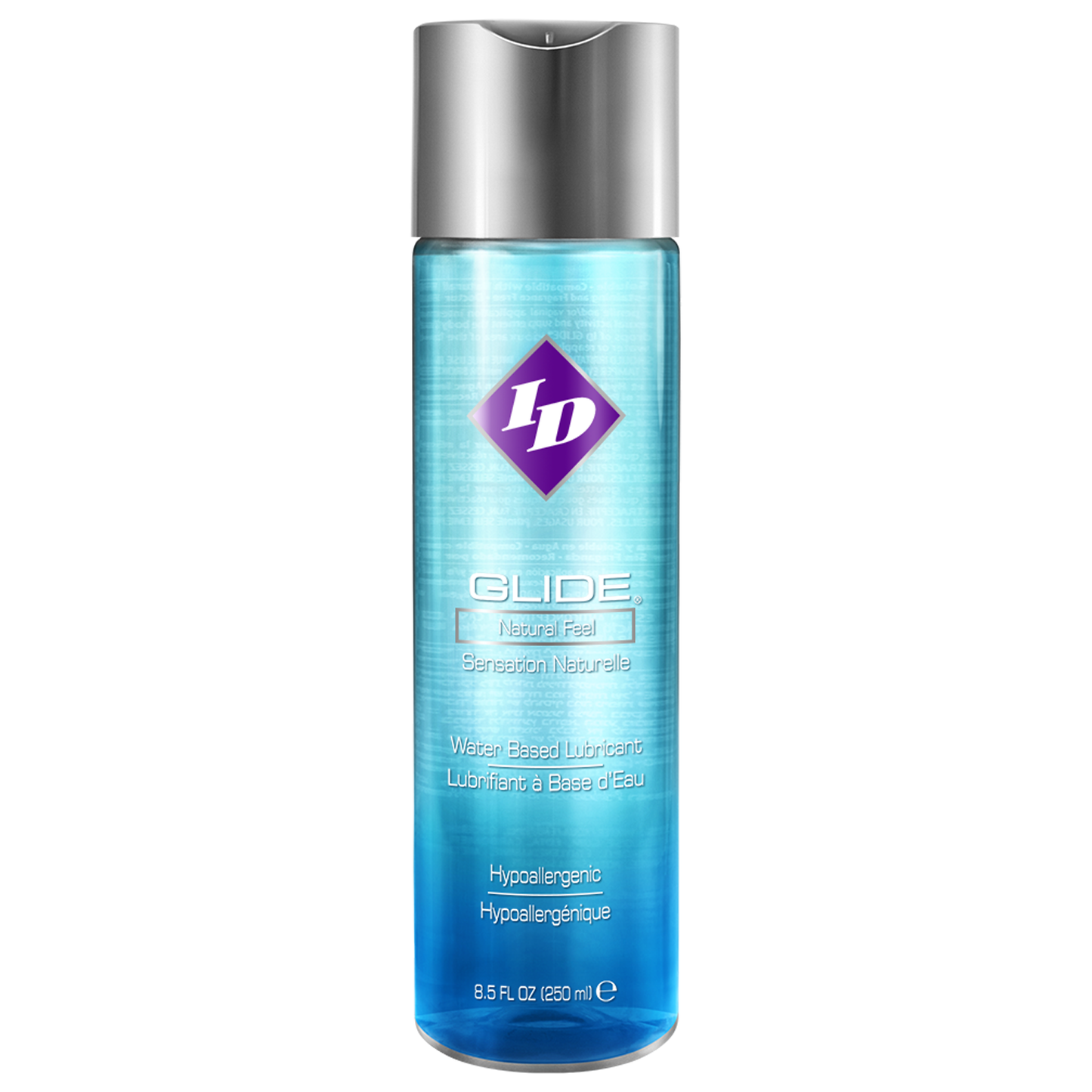 ID Glide Natural Feel Sensation Water-Based Lubricant Hypoallergenic 8.5 fl oz (250 ml) bottle