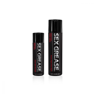 Sex Grease Premium Silicone Personal Lubricants 4.4 oz (130 ml), and 8.5 oz (250 ml) bottles