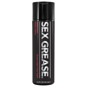 Sex Grease Premium Silicone Personal Lubricant "Grease Right! Ride Right!" 4.4 fl oz (130 ml) bottle