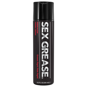 Sex Grease Premium Silicone Personal Lubricant "Grease Right! Ride Right!" 8.5 fl oz (250 ml) bottle