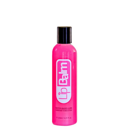 A medium-sized 120ml / 4 oz bottle of LipBalm glycerin-free and paraben-free personal lubricant with a sleek, ergonomic design.