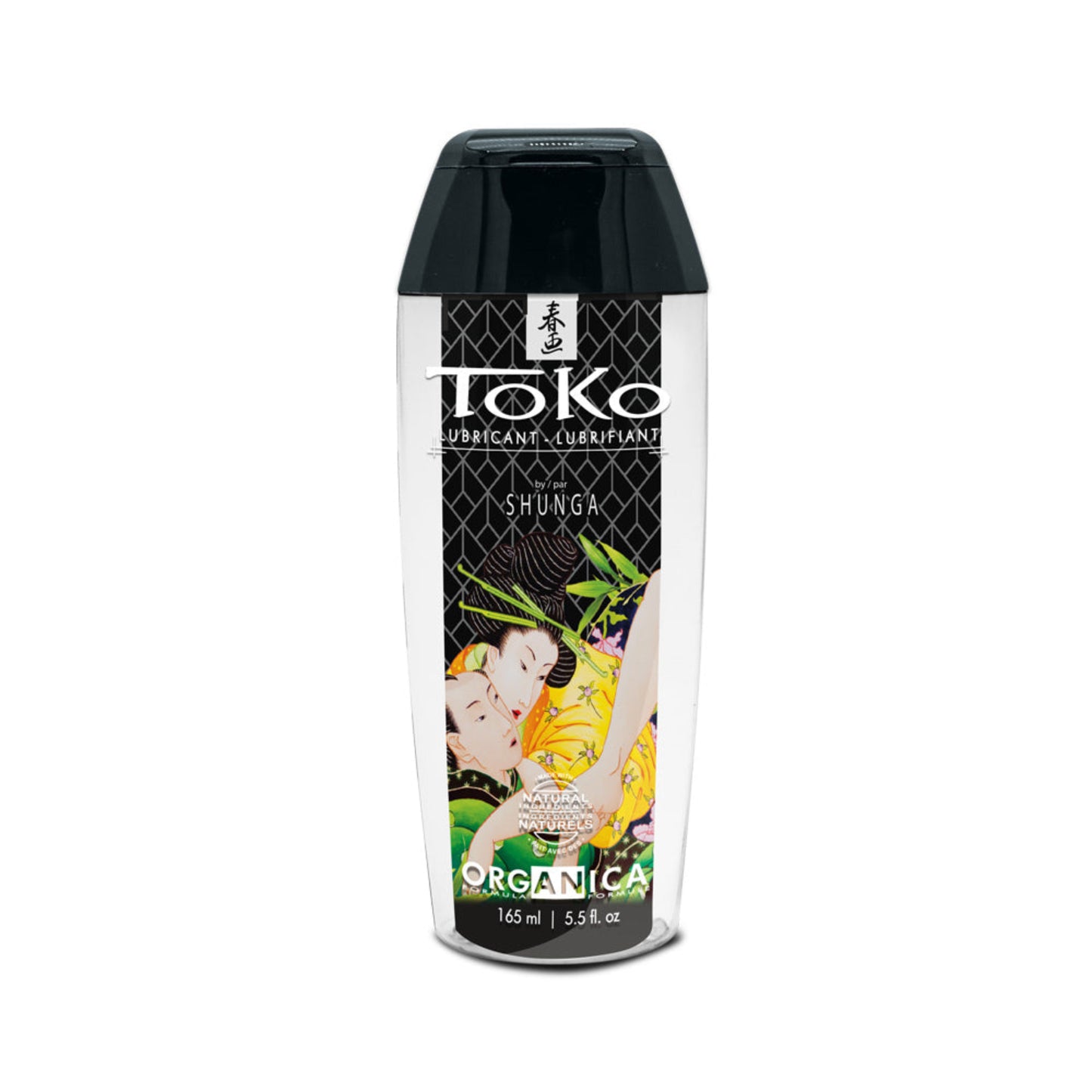 TOKO Organica water-based personal lubricant by SHUNGA, 165 ml / 5.5 oz bottle for sensitive skin.