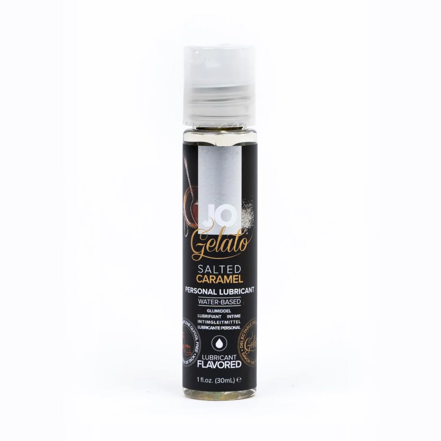 Jo Gelato Salted Caramel Personal Lubricant Water-Based Flavored 1 fl. oz. (30mL) bottle