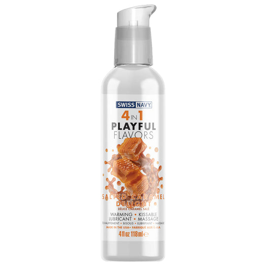 Swiss Navy 4 In 1 Playful Flavors Salted Caramel Delight 118 ml / 4 oz