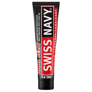 Swiss Navy Anal jelly Personal Thick Water-Based Anal Lubricant With Clove Oil 2 fl oz 59 ml tube.