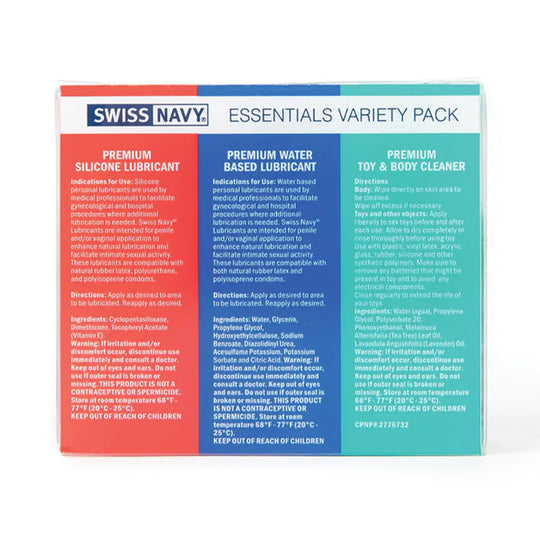 Swiss Navy Essentials Variety Pack