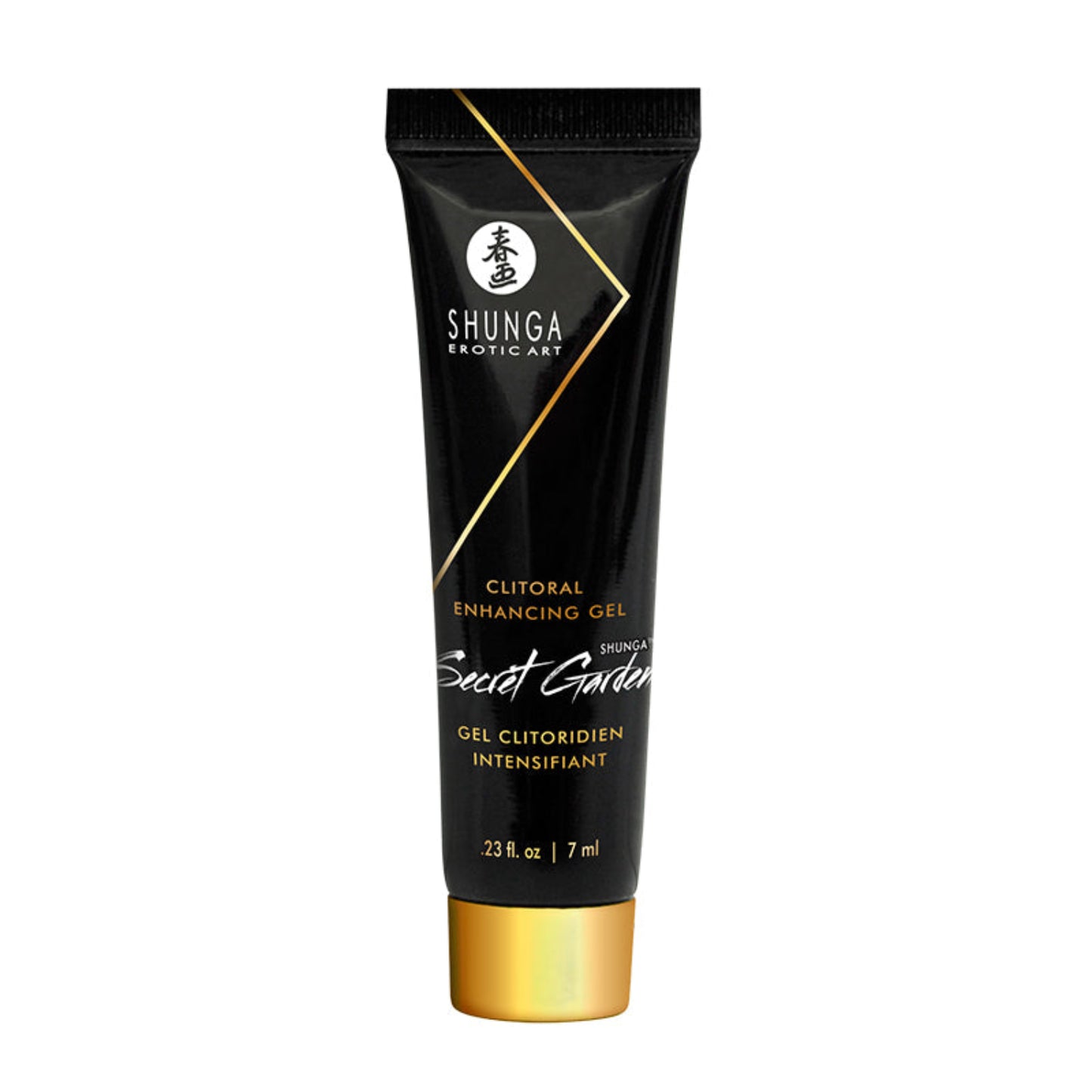 SHUNGA Secret Garden clitoral enhancing gel in a 7 ml / 0.23 oz  tube designed for targeted topical stimulation.