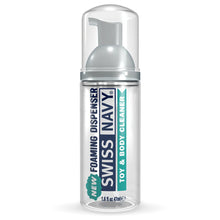 Load image into Gallery viewer, New Foaming Dispenser Swiss Navy Toy &amp; Body Cleaner 1.6 fl oz / 47 ml bottle