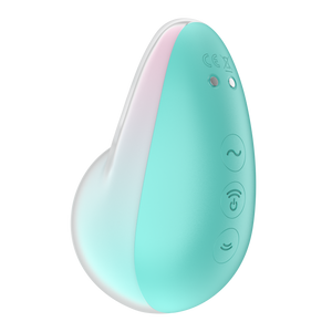 Back side of the Satisfyer Pixie Dust Touch-Free Clitoral Stimulation Double Air Pulse Vibrator