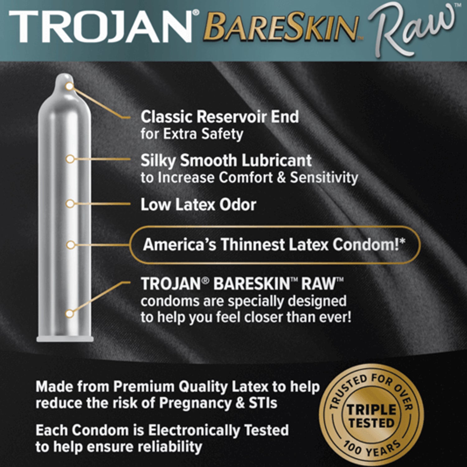 Trojan Bareskin Raw 10 Lubricated Latex Condoms - Playbay.ca Trojan Bareskin Raw 10 Lubricated Latex Condoms - Playbay.ca