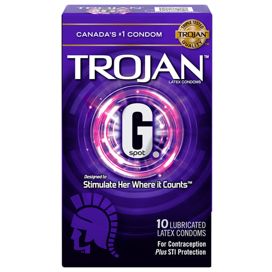 Trojan G Spot 10 Lubricated Premium Latex Condoms