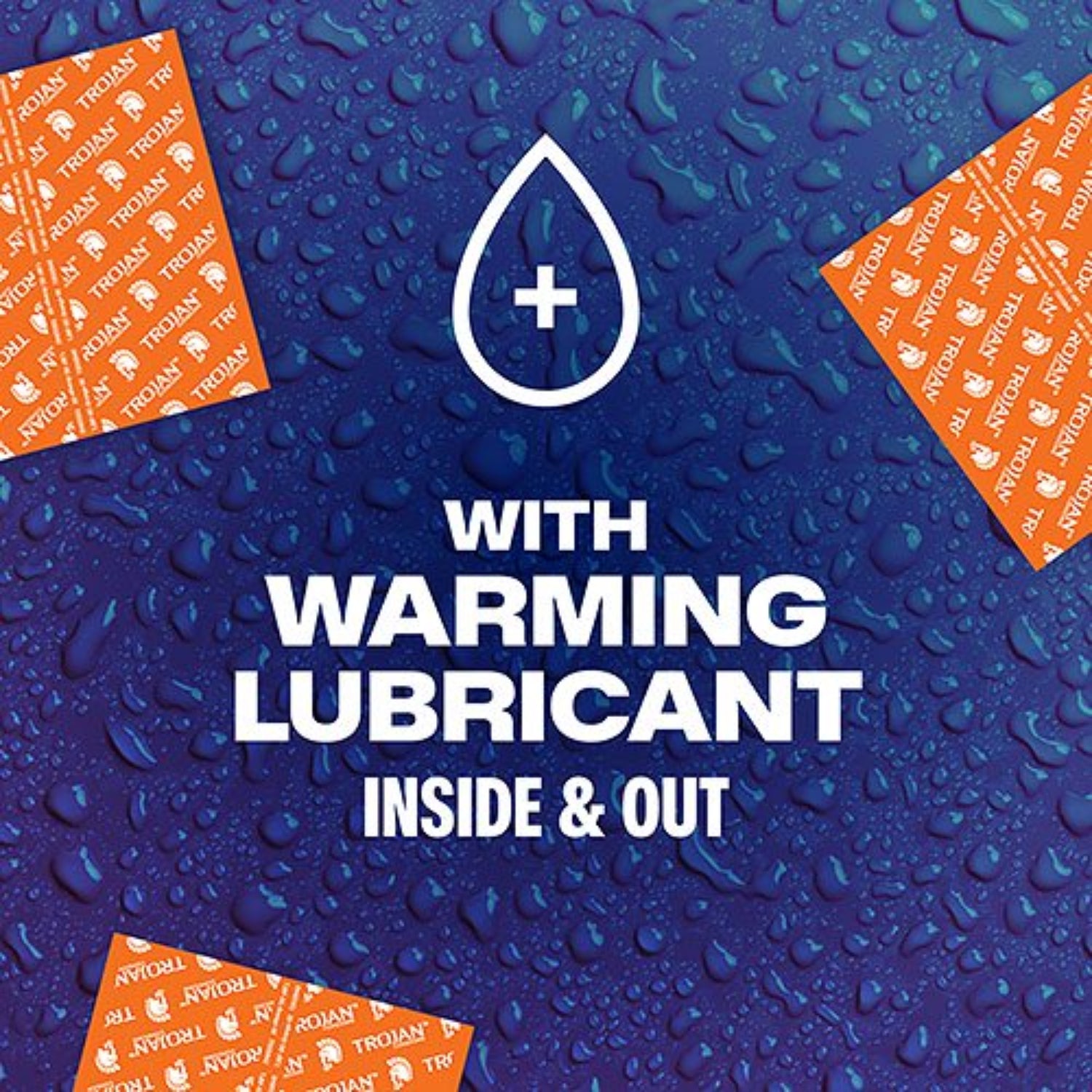 Trojan Charged Warming Lubricated Ribbed and Bulbous Latex Condoms   Playbay.ca