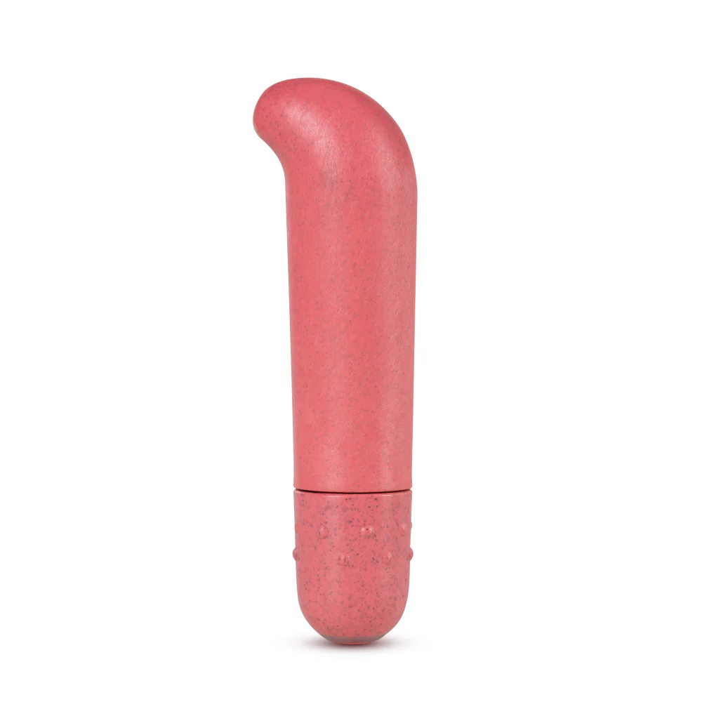 Side view of the blush Gaia Eco G-Spot Vibe