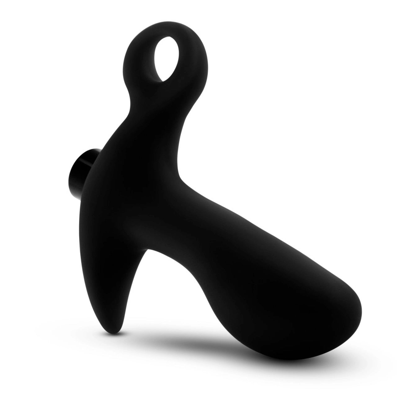 Front side of blush Anal Adventures Platinum Vibrating Prostate Massager 1