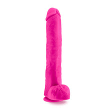 Load image into Gallery viewer, Back side of the blush Au Naturel Bold Daddy 14 Inches Dildo, placed on the suction cup.