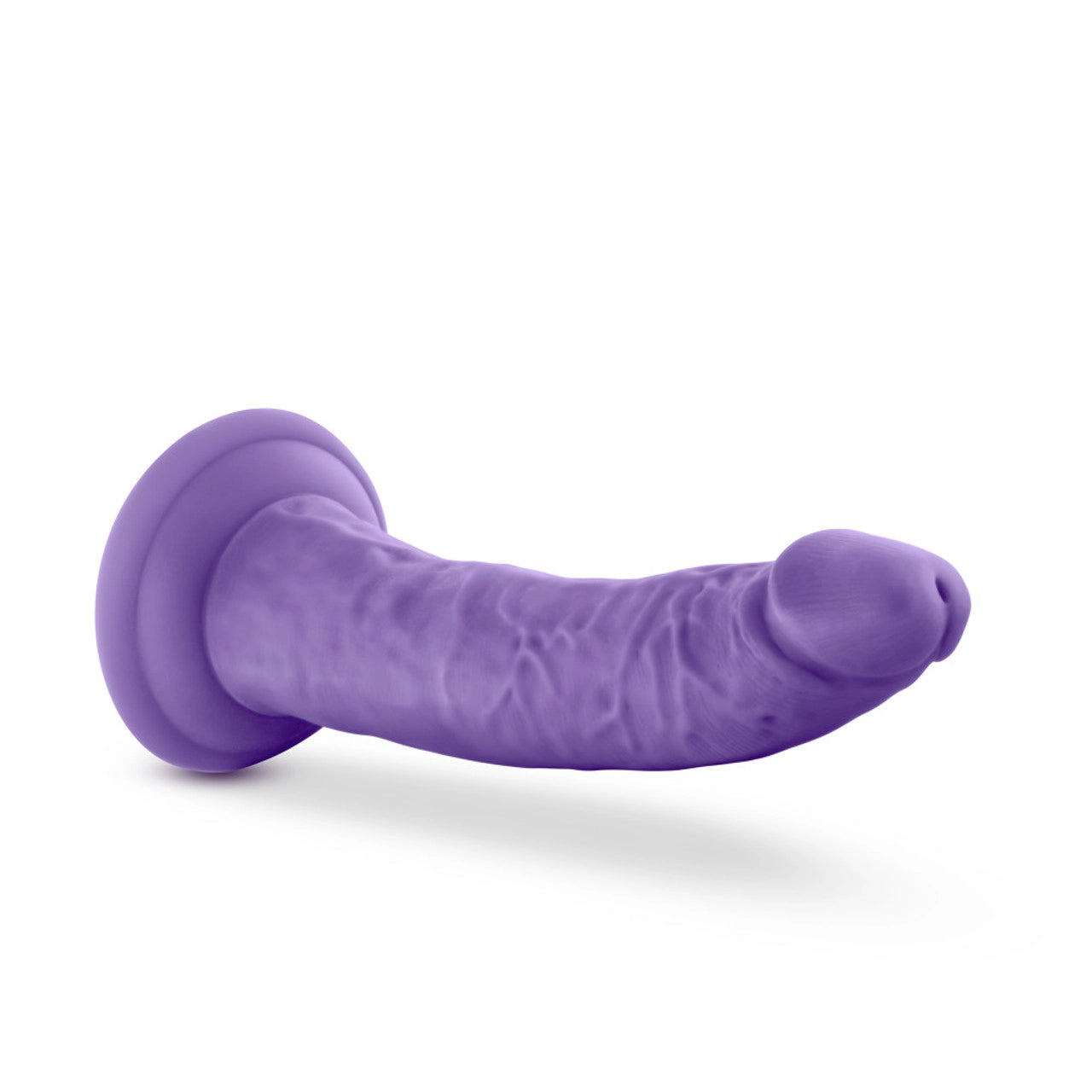 Front side view of the blush Au Naturel Bold Jack 7 Inches Dildo