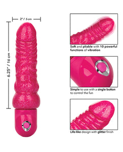 CalExotics Naughty Bits Lady Boner Bendable Vibrator closeups
