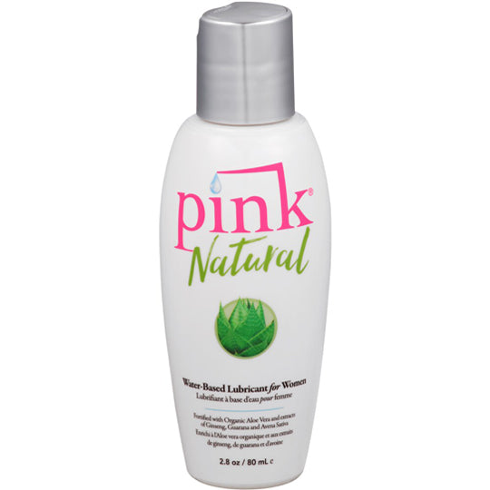 Pink Natural Water Based Lubricant For Women - 2.8oz