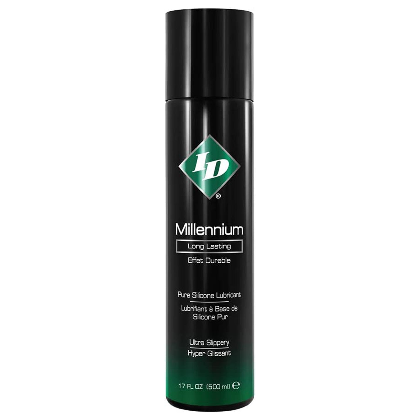 ID Millennium Long Lasting Pure Silicone Lubricant Ultra Slippery 17 fl. oz. (500 ml)