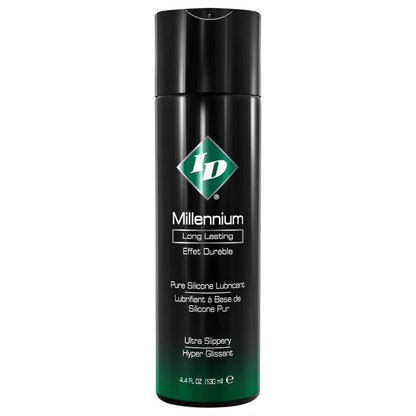 ID Millennium Long Lasting Pure Silicone Lubricant Ultra Slippery 4.4 fl. oz. (130 ml).