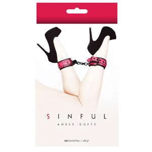 Sinful Pink Ankle Cuffs Package