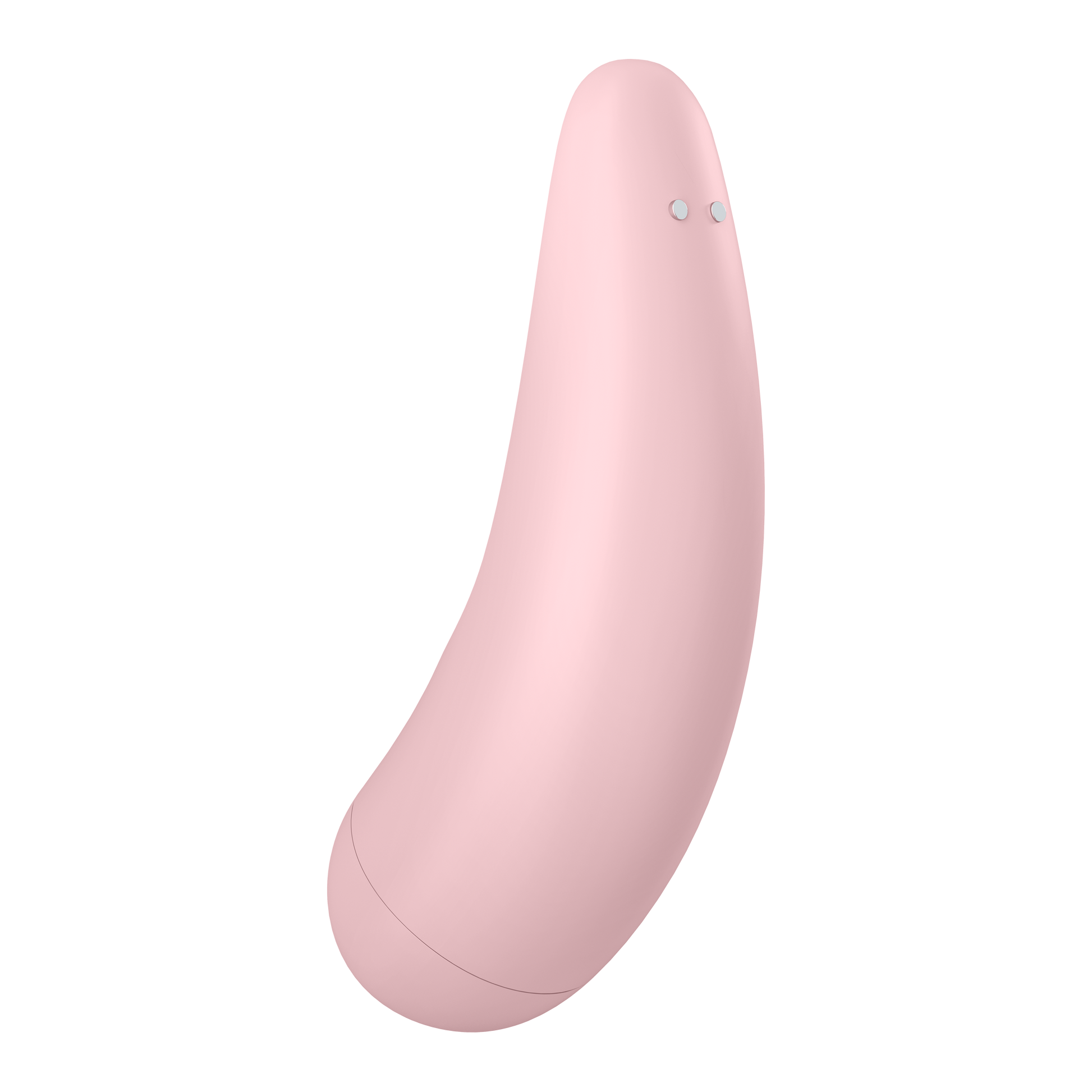 Back side view of the Satisfyer Curvy 2+ Air Pulse Stimulator with the charging port visible on top right of the product.