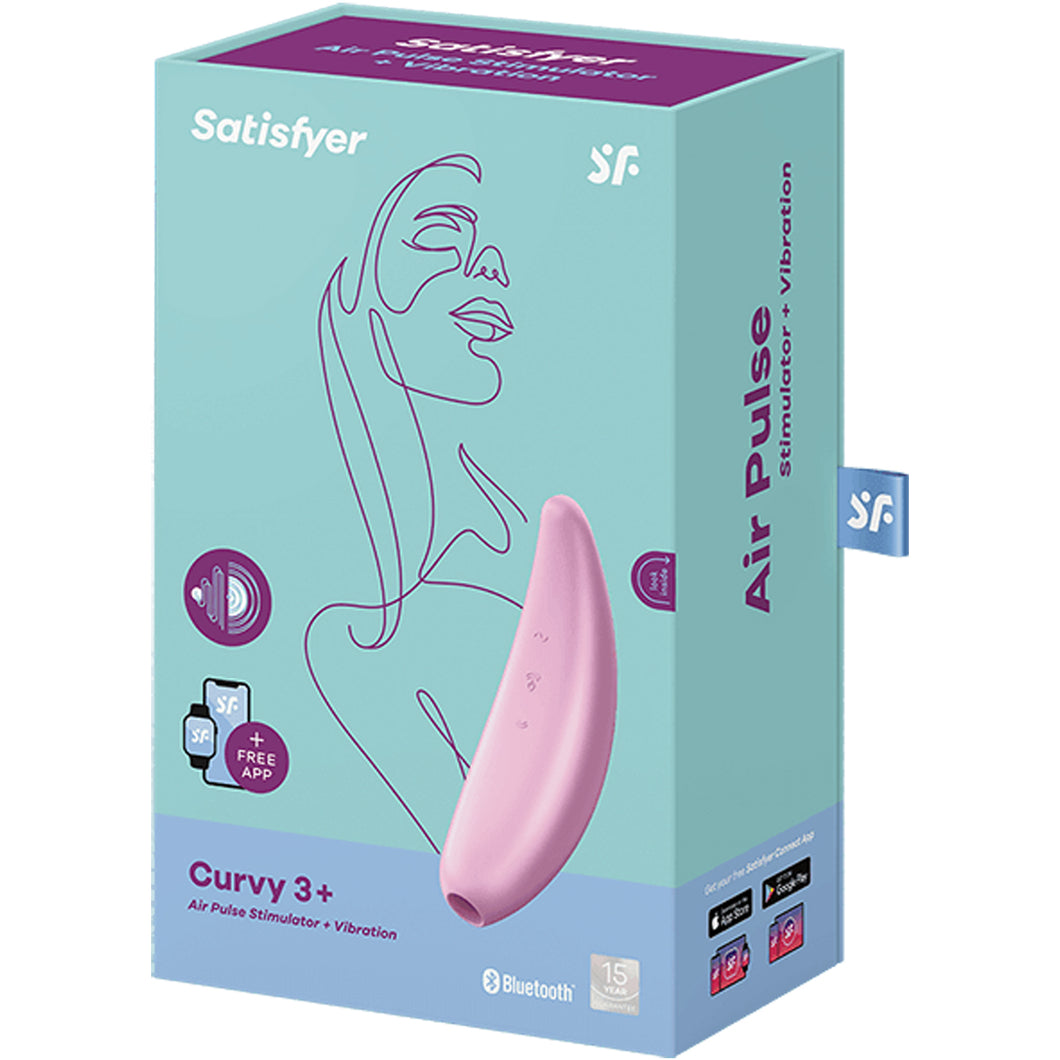 Satisfyer Curvy 3+ Air Pulse Stimulator + Vibration Package