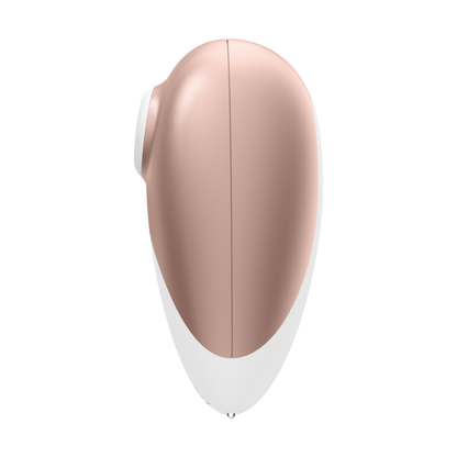 Left side of the Satisfyer Deluxe Air Pulse Stimulator