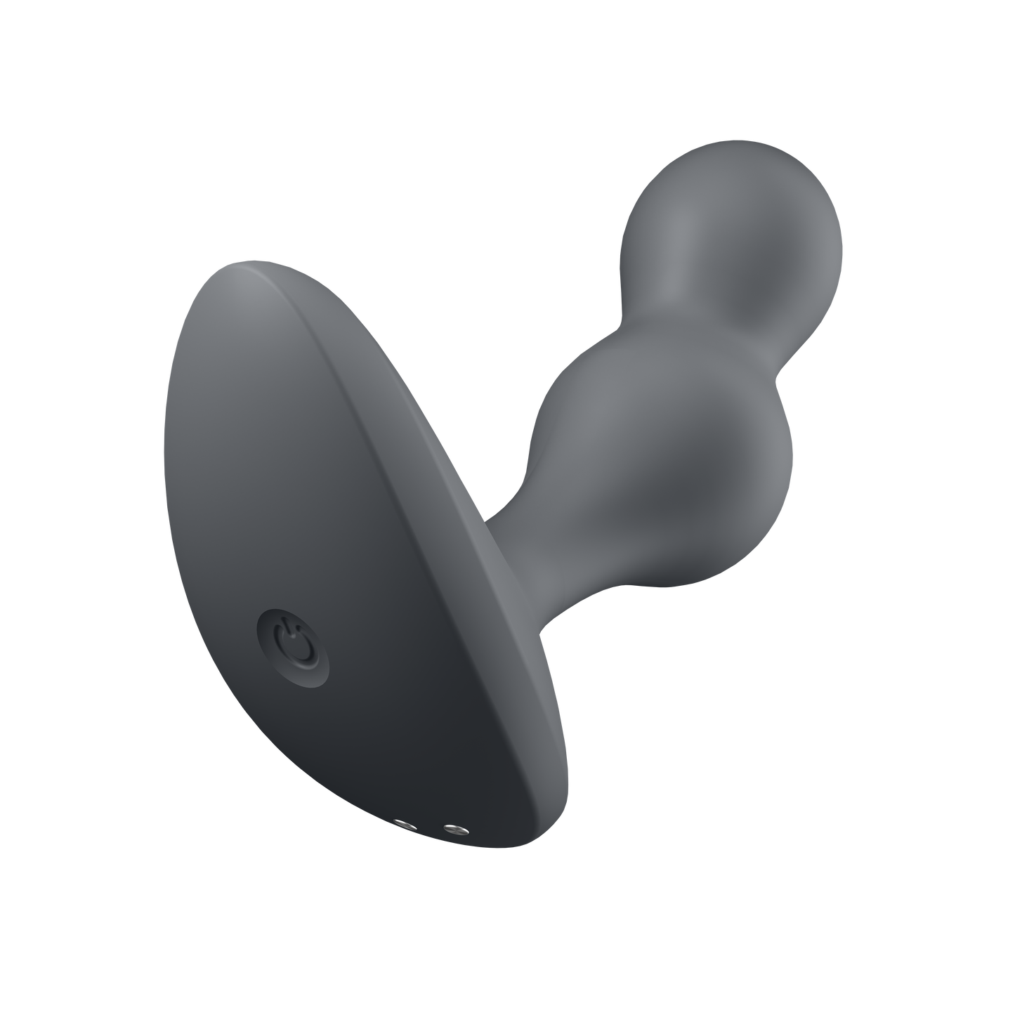 Bottom of the Satisfyer Deep Diver Plug Vibrator, with charging ports visible on the bottom