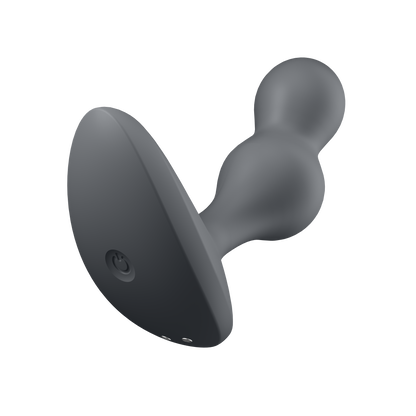 Bottom of the Satisfyer Deep Diver Plug Vibrator, with charging ports visible on the bottom