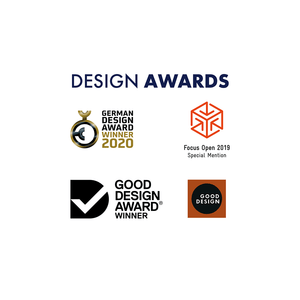 Satisfyer Endless Love Multi-Vibrator Design Awards: German Design Award Winner 2020; Focus Open 2019 Special Mention; Good Design Award Winner; Good Design.