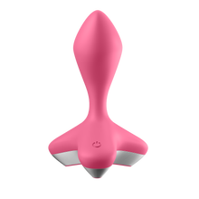 Charger l&#39;image dans la galerie, Front of the Satisfyer Game Changer Plug Vibrator, with the power button visible at the center of the base.