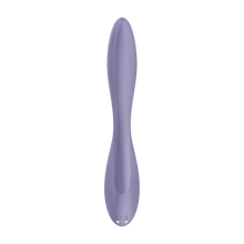Load image into Gallery viewer, Back of the Satsifyer G-Spot Flex 2 Multi Vibrator, with the charging port showing on the bottom.