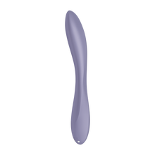 Load image into Gallery viewer, Back left side of the Satsifyer G-Spot Flex 2 Multi Vibrator with the charging port visible on the bottom.
