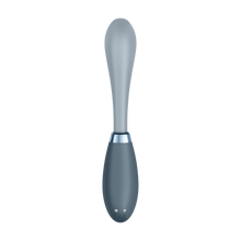 Load image into Gallery viewer, Bottom of the Satisfyer G-Spot Flex 3 Multi Vibrator with the charging port visible on the handle.