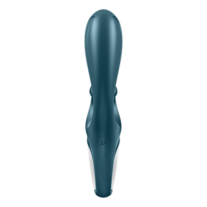 Back view of the Satisfyer Hug Me Rabbit Vibrator, with the SF logo on the lower part of the Rabbit Vibrator.