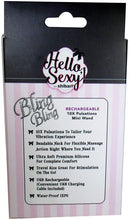 Load image into Gallery viewer, Shibari Hello Sexy Bling Bling Mini Wand back of package