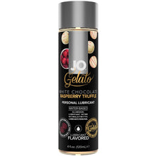 Load image into Gallery viewer, JO Gelato White Chocolate Raspberry Truffle Personal Water Based Lubricant 120 ml / 4 oz