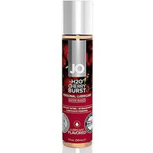 Load image into Gallery viewer, A bottle of JO H2O Cherry Burst Personal Lubricant Water Based Flavored 1 fl. oz. (30ml)