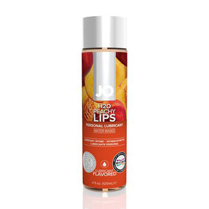 A bottle of JO H2O Peachy Lips Personal Lubricant Water-Based Flavored 4 fl. oz. (120ml)