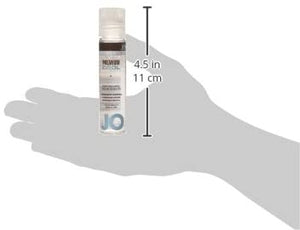 JO Premium Silicone Based Cooling Personal Lubricant 1oz size guide