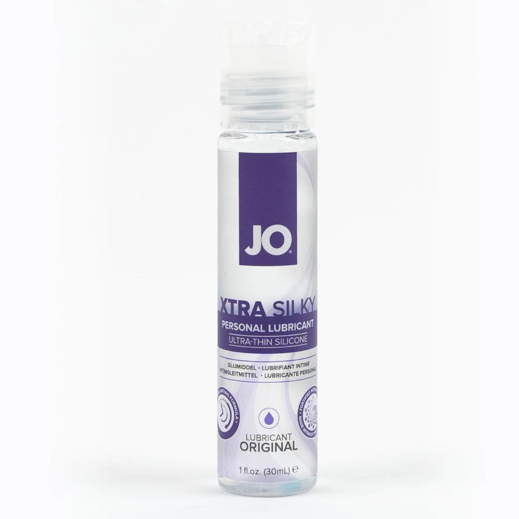 JO XTRA Silky Personal Lubricant Ultra-Thin Silicone Original 1 fl oz (30 mL)