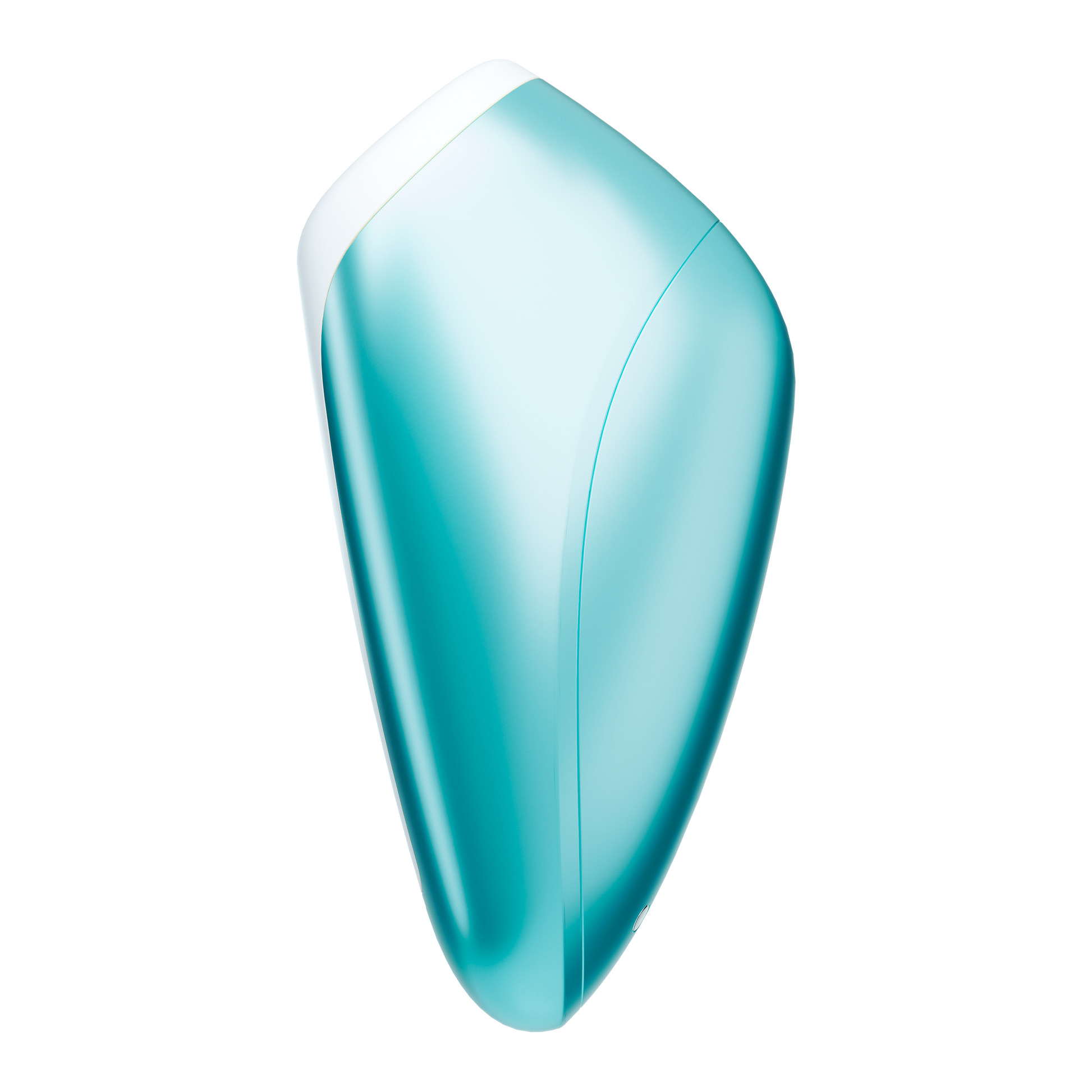 Side view of the Ice Blue Satisfyer Love Breeze Air Pulse Stimulator