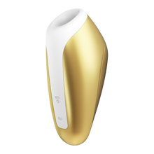Load image into Gallery viewer, Yellow Satisfyer Love Breeze Air Pulse Stimulator front side view with controls visible at the bottom left.