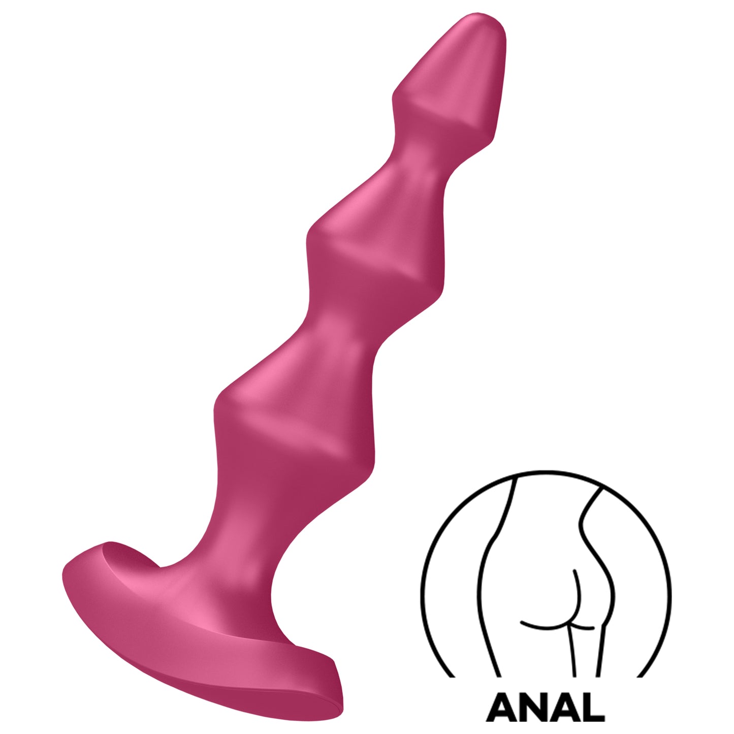 The Satisfyer Lolli Plug 1 Plug Vibrator and on the bottom right is an icon for ANAL.