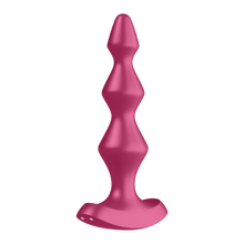 Load image into Gallery viewer, Front Left side of the Satisfyer Lolli Plug 1 Plug Vibrator, with the charging port visible at the bottom of the base.