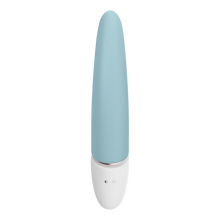 Load image into Gallery viewer, Back view of the rabbit vibrator from the Satisfyer Marvelous Four Air Vibes + Vibrator Set, the charging port is visible in the middle of the interchangeable battery.