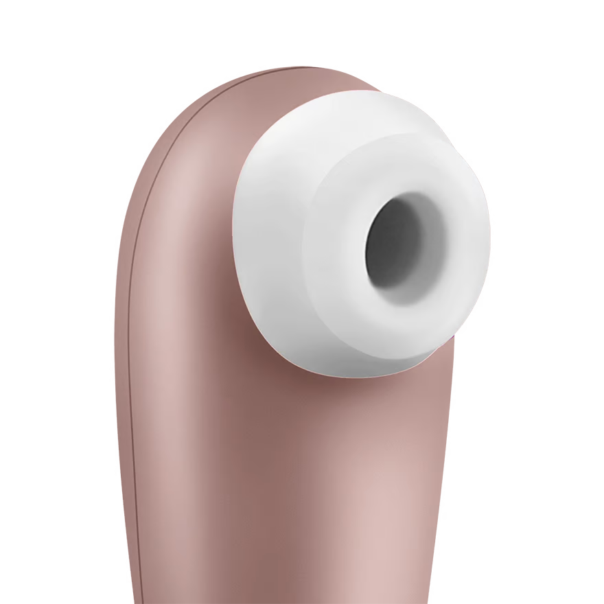 Close-up of the silicone head from the Satisfyer Number One Air Pulse Stimulator