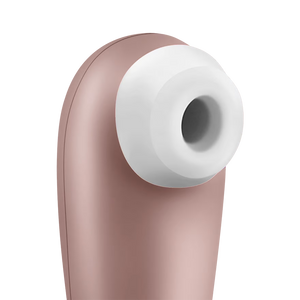 Close-up of the silicone head from the Satisfyer Number One Air Pulse Stimulator
