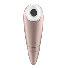 Load image into Gallery viewer, Front of the Satisfyer Number One Air Pulse Stimulator, with the SF logo visible on the middle part of the product.